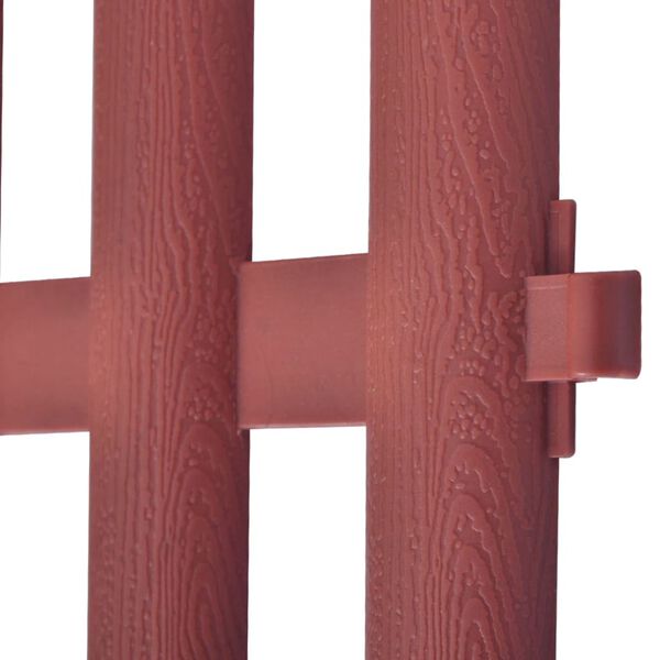 vidaXL 17 pcs Lawn Dividers 10 m Brown