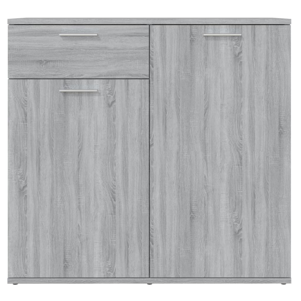 vidaXL Sideboard Grey Sonoma 80x36x75 cm Engineered Wood