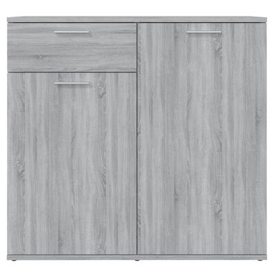 vidaXL Sideboard Grey Sonoma 80x36x75 cm Engineered Wood, grey sonoma vidaXL Sideboard Grey Sonoma 80x36x75 cm Engineered Wood