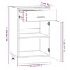 vidaXL Drawer Bottom Cabinet Lyon Brown Oak 50x46x81.5 cm Engineered Wood