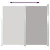 vidaXL Patio Retractable Side Awning 100x500 cm Grey