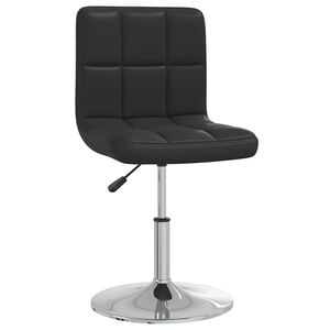 vidaXL Dining Chair Black Faux Leather