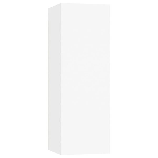 vidaXL 8 Piece TV Cabinet Set White Engineered Wood