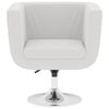 vidaXL Bar Chairs 2 pcs White Faux Leather
