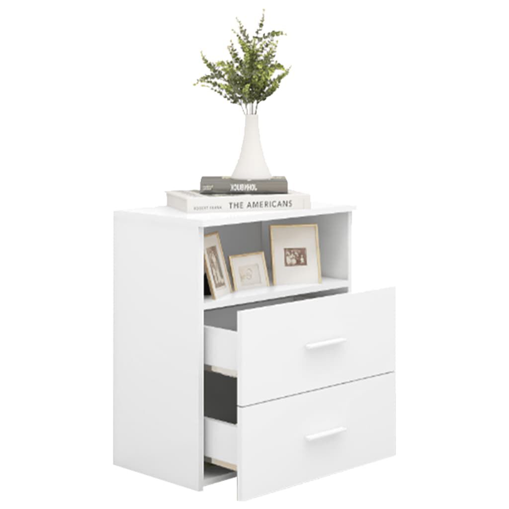 vidaXL Bed Cabinet White 50x32x60 cm