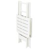 vidaXL Folding Garden Table White 79x72x70 cm Plastic