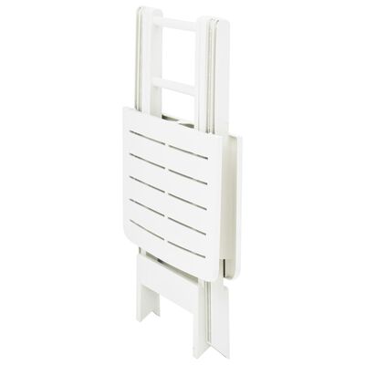 vidaXL Folding Garden Table White 79x72x70 cm Plastic, white vidaXL Folding Garden Table White 79x72x70 cm Plastic