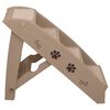 vidaXL Folding Dog Stairs Brown 62x40x49.5 cm