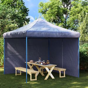 vidaXL Gazebos Blue PE and Steel