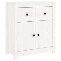 vidaXL Sideboard White 70x35x80 cm Solid Wood Pine, white vidaXL Sideboard White 70x35x80 cm Solid Wood Pine