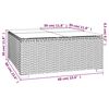 vidaXL 11 Piece Garden Lounge Set with Cushions Poly Rattan Grey