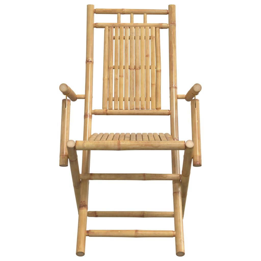 vidaXL Folding Garden Chairs 8 pcs 53x66x99 cm Bamboo