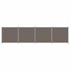 vidaXL 4-Panel Room Divider Anthracite 698x180 cm Fabric