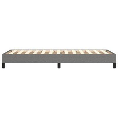 vidaXL Bed Frame without Mattress Dark Grey 90x200 cm Fabric