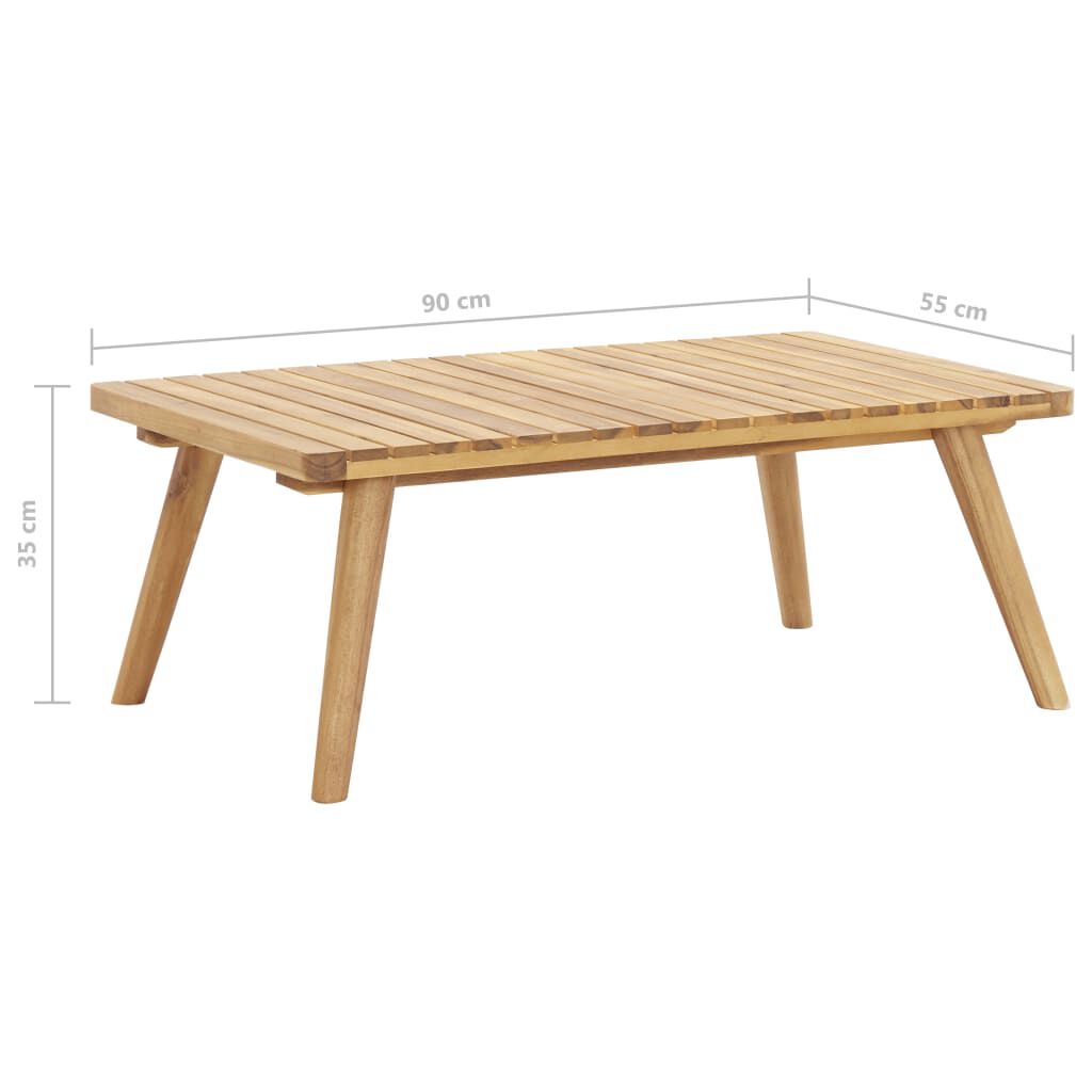 vidaXL 6 Piece Garden Lounge Set Solid Acacia Wood