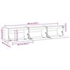 vidaXL TV Cabinets 3 pcs White Solid Wood Pine