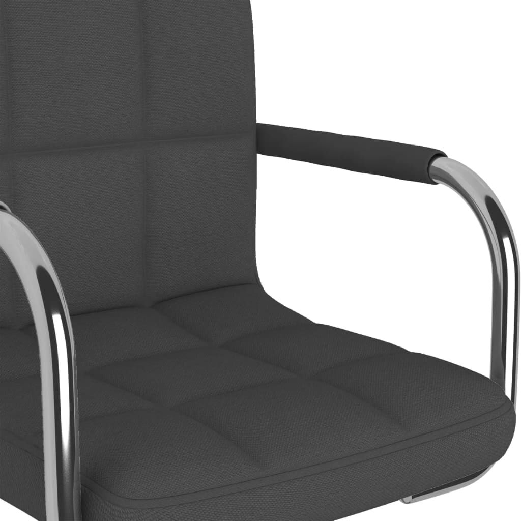 vidaXL Bar Stool Dark Grey Fabric