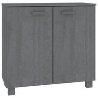 vidaXL Sideboard HAMAR Dark Grey 85x35x80 cm Solid Wood Pine, dark grey vidaXL Sideboard HAMAR Dark Grey 85x35x80 cm Solid Wood Pine