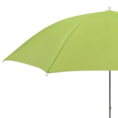 vidaXL Camping Chair Parasols 2 pcs Green 105 cm