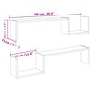 vidaXL Wall Shelf 2 pcs Sonoma Oak 100x15x20 cm Engineered Wood