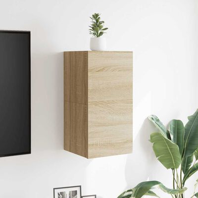 vidaXL Wall Mounted TV Cabinets 2 pcs Sonoma Oak 30.5x30x30 cm, sonoma oak vidaXL Wall Mounted TV Cabinets 2 pcs Sonoma Oak 30.5x30x30 cm