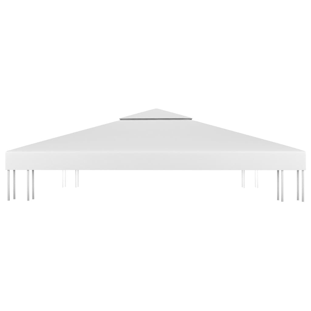 vidaXL 2-Tier Gazebo Top Cover 310 g/m² 4x3 m White