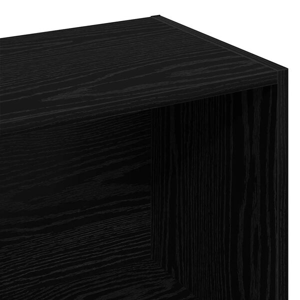 vidaXL Storage Cabinet Black 60x29.5x90 cm Engineered Wood
