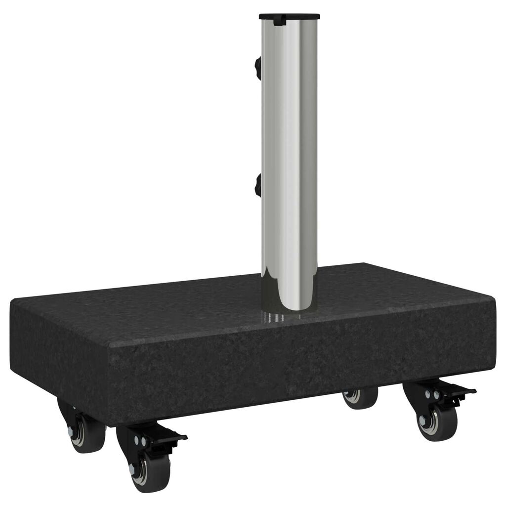vidaXL Umbrella Base Black 45x25x8 cm Granite