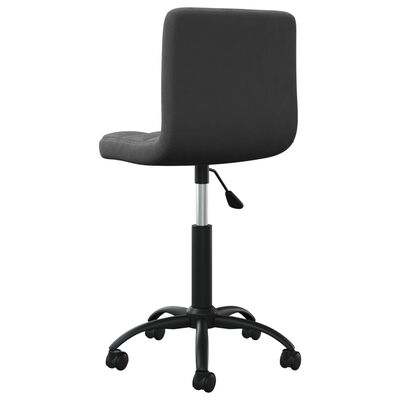 vidaXL Swivel Office Chair Black Velvet, black vidaXL Swivel Office Chair Black Velvet
