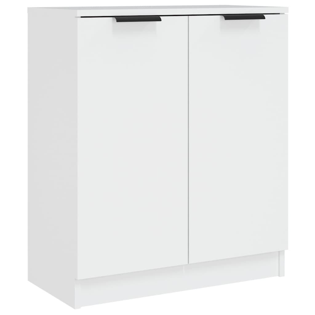 vidaXL 3 Piece Sideboards White Engineered Wood