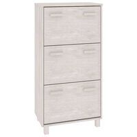 vidaXL Shoe Cabinet HAMAR White 59.5x35x117 cm Solid Wood Pine, white vidaXL Shoe Cabinet HAMAR White 59.5x35x117 cm Solid Wood Pine