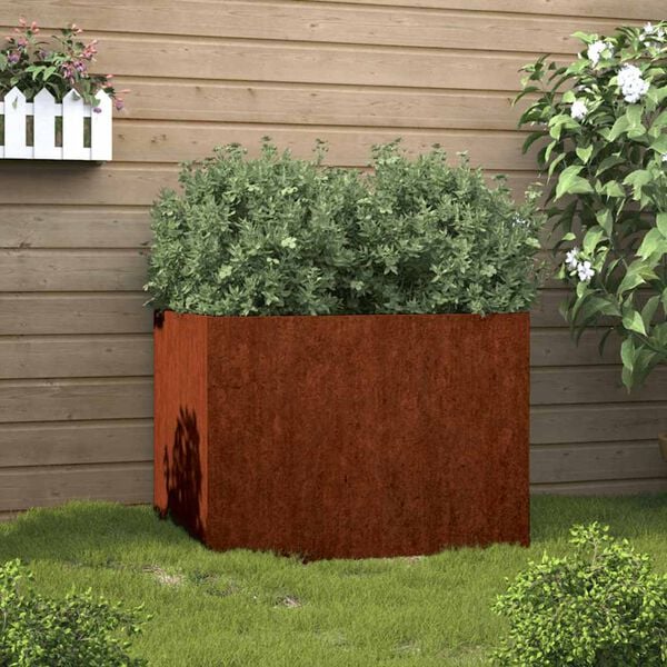 vidaXL Planter 62x47x46 cm Corten Steel