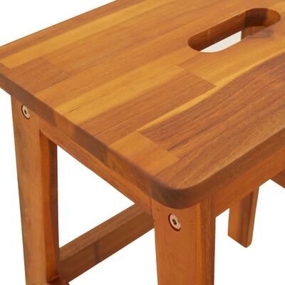 vidaXL 2 Step Stool 40x38x50 cm Solid Wood Acacia,  vidaXL 2 Step Stool 40x38x50 cm Solid Wood Acacia