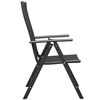 vidaXL Stackable Garden Chairs 2 pcs Poly Rattan Black