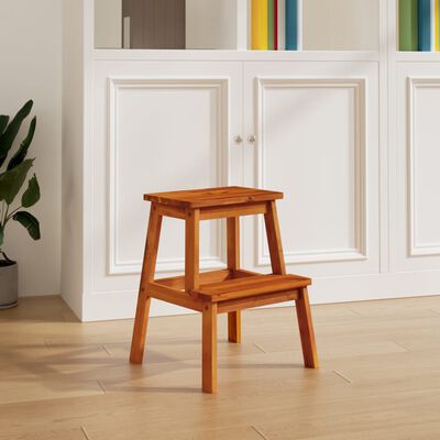 vidaXL 2 Step Stool 40x38x50 cm Solid Wood Acacia,  vidaXL 2 Step Stool 40x38x50 cm Solid Wood Acacia