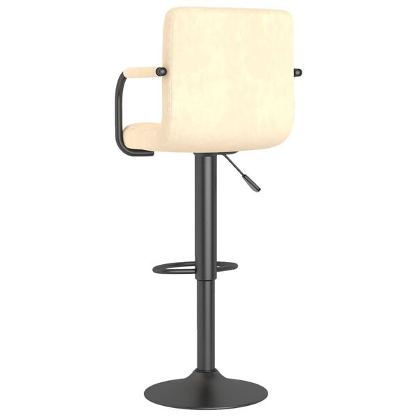 vidaXL Bar Stools 2 pcs Cream Velvet