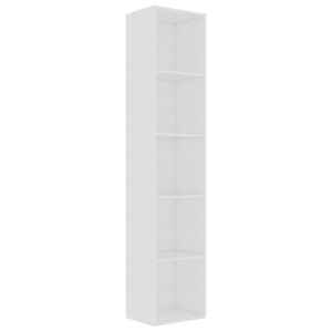 vidaXL Book Cabinet White 40x30x189 cm Engineered Wood
