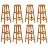 vidaXL Bar Stools 8 pcs Solid Wood Acacia