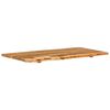 vidaXL Bathroom Vanity Top Solid Acacia Wood 100x52x2.5 cm