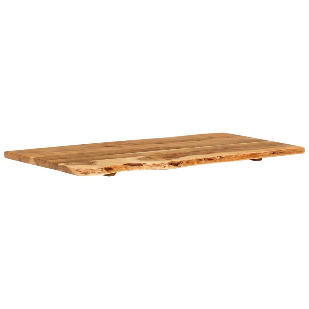 vidaXL Bathroom Vanity Top Solid Acacia Wood 100x52x2.5 cm