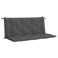 vidaXL Garden Bench Cushion Anthracite 120x(50+50)x7cm Oxford Fabric