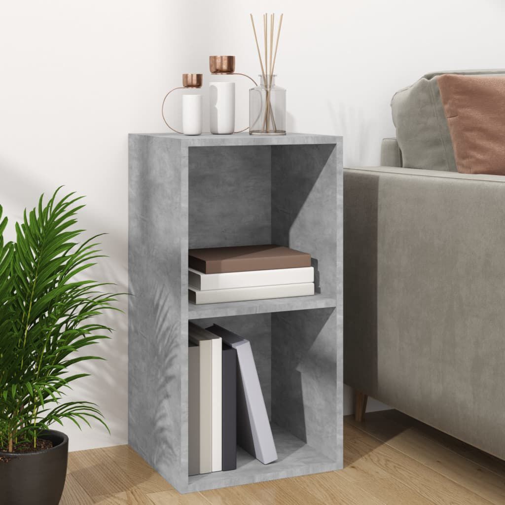 vidaXL Vinyl Storage Box Concrete Grey 71x34x36 cm Engineered Wood