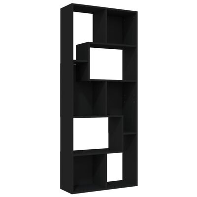 vidaXL Book Cabinet Black 67x24x161 cm Engineered Wood, black vidaXL Book Cabinet Black 67x24x161 cm Engineered Wood