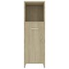 vidaXL Bathroom Cabinet Sonoma Oak 30x30x95 cm Engineered Wood