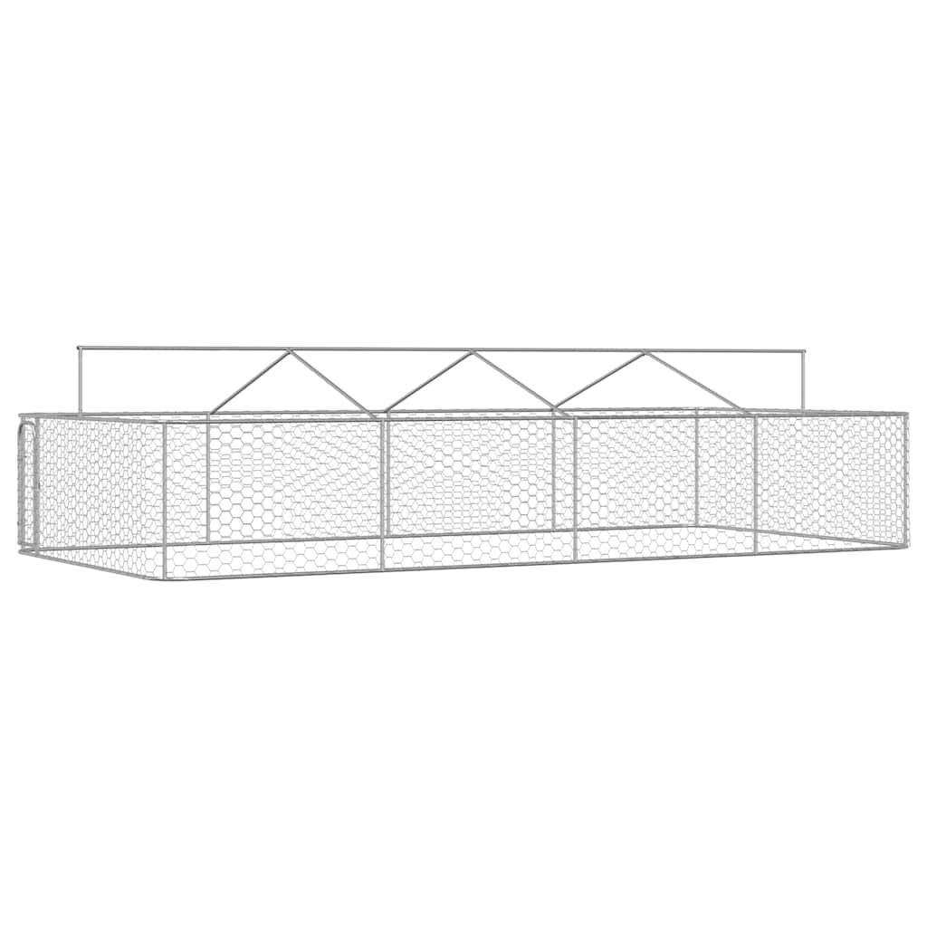 vidaXL Outdoor Dog Kennel with Roof 600x300x150 cm