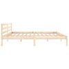 vidaXL Bed Frame without Mattress Solid Wood Pine 200x200cm