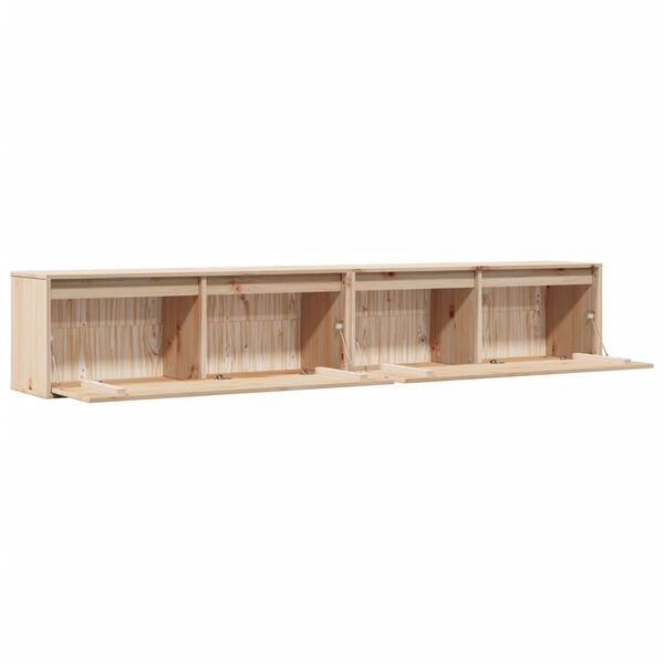 vidaXL Wall Cabinets 2 pcs 100x30x35 cm Solid Wood Pine