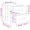 vidaXL Bedside Cabinets HAMAR 2 pcs Honey Brown 40x35x44.5cm Solid Wood