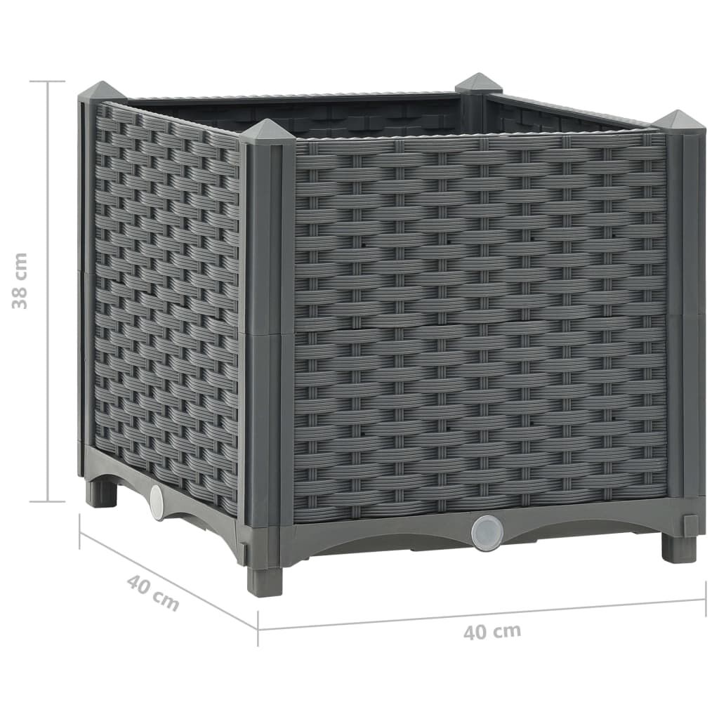 vidaXL Raised Bed 40x40x38 cm Polypropylene