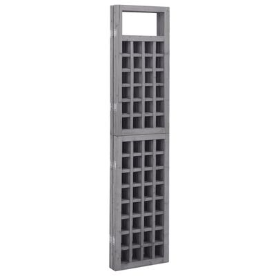 vidaXL 3-Panel Room Divider/Trellis Solid Fir Wood Grey 121x180 cm, grey vidaXL 3-Panel Room Divider/Trellis Solid Fir Wood Grey 121x180 cm